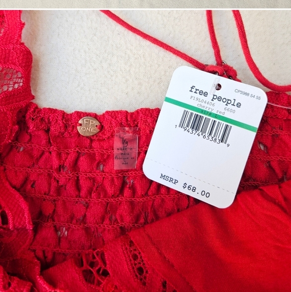 Free People Adella top red - Picture 9 of 11